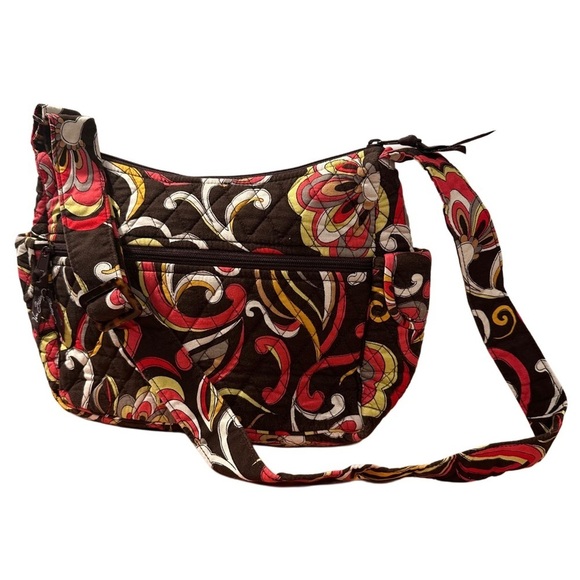 Vera Bradley On The Go Puccini Crossbody Bag Side Pockets Cotton Lightweight EUC - Picture 4 of 13